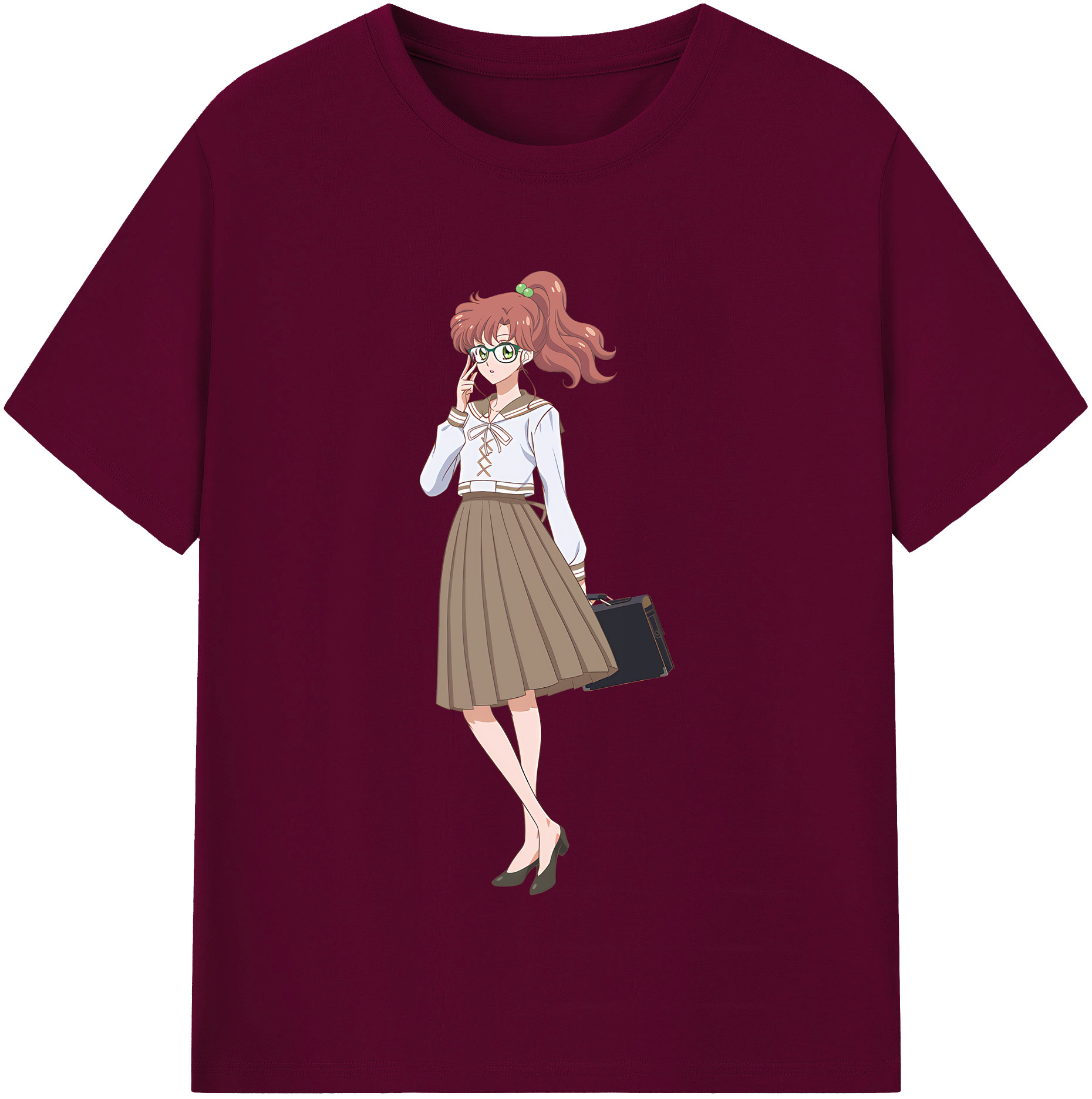 （画像用） 美少女戦士セーラームーン 木野 まこと きの まこと Sailor Moon Kino Makoto （セーラージュピター；Sailor Jupiter） レディースカジュアルプリントTシャツ（綿100％）